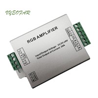 Led RGB Power repeater Amplifier 12V-24V Aluminum Case 12A 24A RGB Strip Amplifier for SMD 3528 5050 LED RGB Strip Light