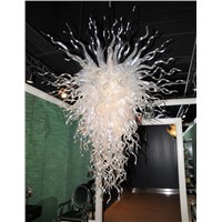 White Glass Chandelier Lightings Home Decoration Chihuly Style Handmade Blown Glass Luxury DIY Chandelier Lamps