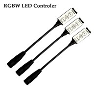 50pcs RGBW Controller 12V-24V Mini Dimmer Switch Multi Mode DC Plug to 5Pin for rgb w 5050/5730/5630 LED Lights Strips fita luz