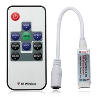12V 12A RF Wireless Remote LED Controller Mini RGB LED Controller for LED Light Strip Lighting Party Supplies