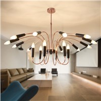 Creative Simple Nordic Led Chandelier Lighting Gold Chrome LED Lamps Living Room Fixture Pendant Lustres Home Decoration