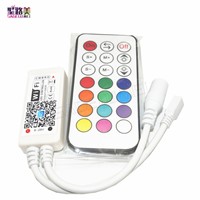 Mini RGB RGBW RGBCW RGBWW Wifi LED Controller RF Remote For Flexible Tape Ribbon Lights IOS/Android Smart Phone Wireless Control