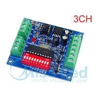 3Chanel  Easy dmx Controller,RGB LED dmx512 dimmer for LED strip light,LED DMX512 decoder,DC5V-24V,LED RGB dump node,LED module