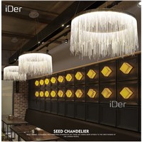 Modern  high - end villa art personality lamps simple atmosphere chain chandelier Nordic bedroom living room restaurant lights