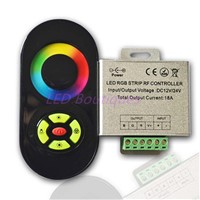 1 pcs DC 12-24V 18A Wireless RF Touch Panel RGB 5keys Remote Controller(white or black Optional) Touch Controller
