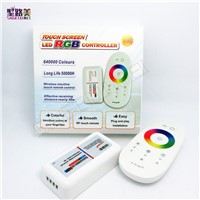 DC12-24V 18A 2.4G Touch Screen Dimmable LED RGB Remote Wireless RF Controller 3 Channel for 5050 3528 5630 led
