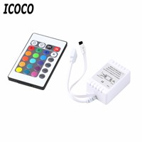 ICOCO 1 Set RGB 16 Colors 4 Different Light Control Functions Remote Control Box DC 12V For LED Light Strip Security Safety