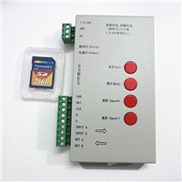 T1000S SD Card LED Pixel RGB Controller For  LED Strip Light WS2812B LPD8806 6803 WS2811 WS2801 5-24V