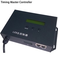 LED full color timing master controller play effects by schedule,support WS2811,UCS6909,etc.2 ports drive max 122880 pixels