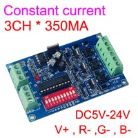 wholesale 1pcs DMX-CHL-3CH-350MA Constant Current 3CH DMX512 decoder RGB led controller,dimmer DC5V-24V For led lamp Light strip