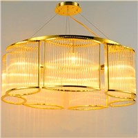 Post-modern simple living room restaurant crystal light round fashion atmosphere creative personality art Nordic chandelier