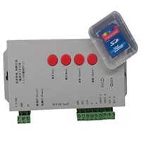 LPD6803/DMX512/WS2811 DC5-24V RGB Pixel Controller for led strip/pixel/module/string+256MB sd card+Edit DIY program software