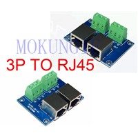 20pcs fast shipping DMX512 3pin Terminal Adapter connector to RJ45,3P Converters Plate to RJ45, use for DMX controller RJ45-3P