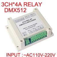 input AC110V-220V DMX-RELAY-3 channel 3CH 4CH DMX-RELAY-4 channel dmx512 relays controller use for led lamp led strip lights