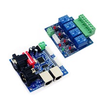 best price DC12V main-board &amp;amp;amp; DMX-RELAY-4 channel dmx512 relays decoder switch controller use for led lamp bulbs lighting