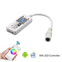 WIFI Wireless LED Smart Controller Working with Android and IOS System Mobile Phone Free App for 5050 3528 RGB LED Strip Light