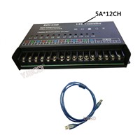 T-1000S DC5-24V DIY USB Control Dynamic Scanning LED Controller Full Color Display Controller, 5A/10Amper*12Chanel output