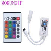 Fast shipping 20pcs DC9-12V New Arrival Mini Wifi LED RGB Remote Controller APP Control LED Strip Module Light For Smartphone