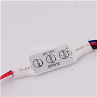 DC12V 3key RGB Led Mini controller with 4pin connector for WS2801 Strip Module