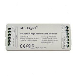 Mi Light PA4 4-Channel High Performance Amplifier DC12V-24V RGB RGBW LED Amplifier Controller For RGB RGBW LED Strips