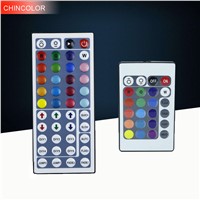 RGB Controller 44 Keys / 24 Keys 2 option mini DC12V Connectors Output IR Remote Dimmer For 5M 3528 5050 2835 Color LED Strip A