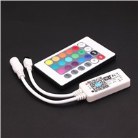 DC5V 12V WIFI RGBW LED Controller For IOS / Android With IR 24Key Remote Control For RGBW LED Strip 5050 Via Smartphone