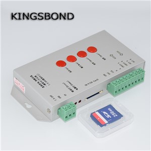 T1000S SD Card WS2801 WS2811 WS2812B LPD6803 LED 2048 Pixels Controller DC5~24V T-1000S RGB Controller