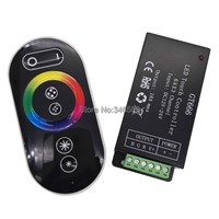 GT666 DC12V - 24V 6A x 3CH 18A RGB LED Controller with RF Full Touch Wireless Remote &amp; Color RIng for 5050SMD RGB LED Striplight
