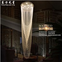 stair chandelier crystal light staircase lamp hanging crystal lighitng for double entry stairway