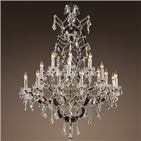 Vintage Crystal Chandelier Lighting Rustic Candle Chandeliers Light lustres de cristal for Living Dining Room Home Hotel Decor