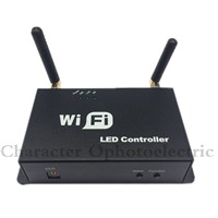 3pcs LED RGB Controler DC5v~24v WiFi 100 Wireless touch Android IOS Smartphone Remote 12v wifi RF rgb led controller