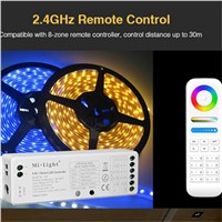 Mi Light 2.4G wireless 8 Zone RF dimmer FUT089 remote B8 Touch Panel Wall-mounted rgbww LS2 5 in 1 led controller for RGB+CCT