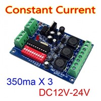 Constant current  RGB DMX Decoder Controller, DMX 350ma 3CH DMX512 drive For led flood light LED Wall washer lamp