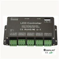 12 Channels RGB Controller,Inpot DC5V-24V,12CH DMX512 decoder and LED driver, high power RGB Controller Factory Outlet