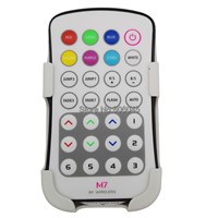 M7+M4-5A RGB LED Controller M7 RF Wireless Remote + DC5-24V 18A 6A*3CH Receiving Controller for 5050 RGB LED Strip