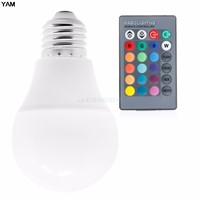 85-265V 10/15W E27 RGB LED Light Color Change Lamp Bulb+Remote Control