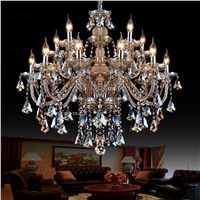 10/12/15 chandeliers adorn Cognac duplex chandelier crystal light Villa large double dining room living room light chandelier