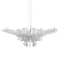 8light European Modern simple fan chandelier Living room lights bedroom Pendant Lamps angel wings chandelier lights art decorati