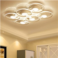 Surface mounted Modern Led Chandelier For Living Room Bedroom Dining Room Home Deco  Aluminum Ceiling Chandelier Fixtures