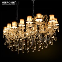 Rectangle Crystal Chandelier Light Fixture, Flush Mount Silver chrystal Lamp lustre for Hotel, Restaurant, Living Room MD32011