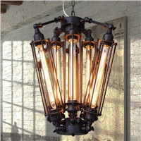 8pcs E27 T30 Edison bulbs lights Chandeliers Pendant Lamp Art Deco Abajur lights Black Modern Large Creative lustre lamps