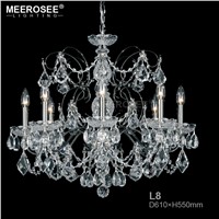 Gorgeous Crystal Chandelier Light Fixture Classical Modern E14 Luminaire  French Style  For Aisle Hallway Porch Staircase Lamp