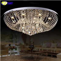 FUMAT LED K9 Crystal Chandelier Lamp For Living Room Dining Room Chrome Finished Art Lightings Dimmer Lustre Crystal Chandeliers