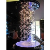 D50CM*H300CM Glass Bubble Ball Pendant Lights Of Muranodue Ether Modern Handmade Ceiling Pendant Lamps LED 4 bulbs