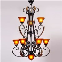 New!  American people chandelier moderno Restaurant iron lamp Jane European pastoral old creative studio lamps