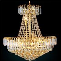Royal Empire Silver Crystal chandelier Light French Golden Crystal Hanging Light Diameter 60cm