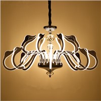 Modern minimalist LED Lustre Chandelier creative personality Hall Lamp bedroom Lmaps restaurant swan chandeliers Fixture