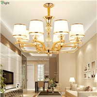 Modern Novelty Wood&amp;Gold Metal Led Chandelier Lighting Living Room Led Pendant Chandeliers Lamp Bedroom Hanging Light Fixtures