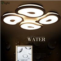 Modern Simple Water Drop Dimmable Led Chandeliers Lustre Acrylic Living Room Led Ceiling Chandelier Lighting Chandelier Lights