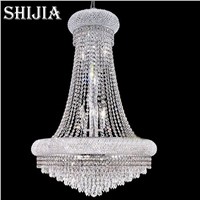 new luxury crystal chandeliers modern large hall chandeliers LED light fixtures